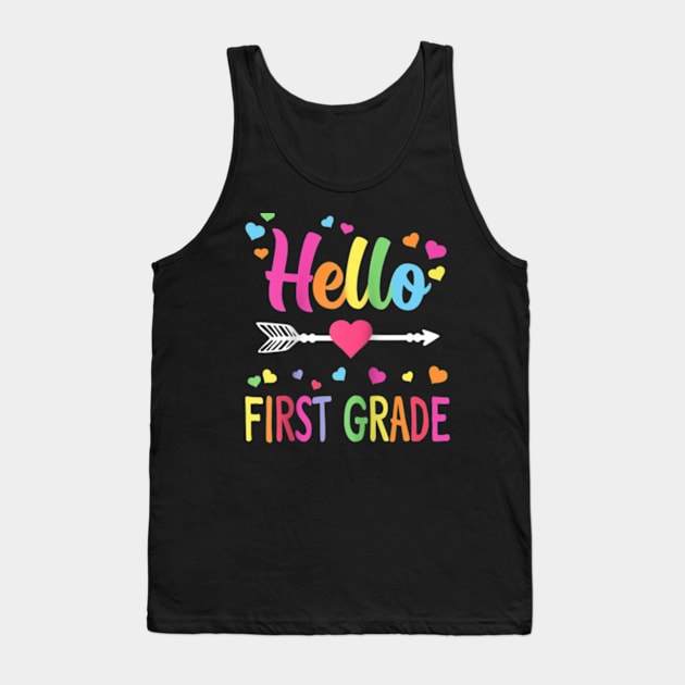 Heo 1st Grade Back To Schoo First Grade Teachers Students Ragan Baseba Tee Tank Top by GWCVFG